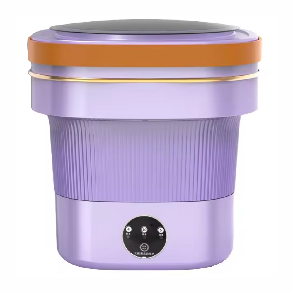 🧺✨Mini Lavadora Plegable Con Desagüe Y Centrifugado 10lts 60w🧳🌍