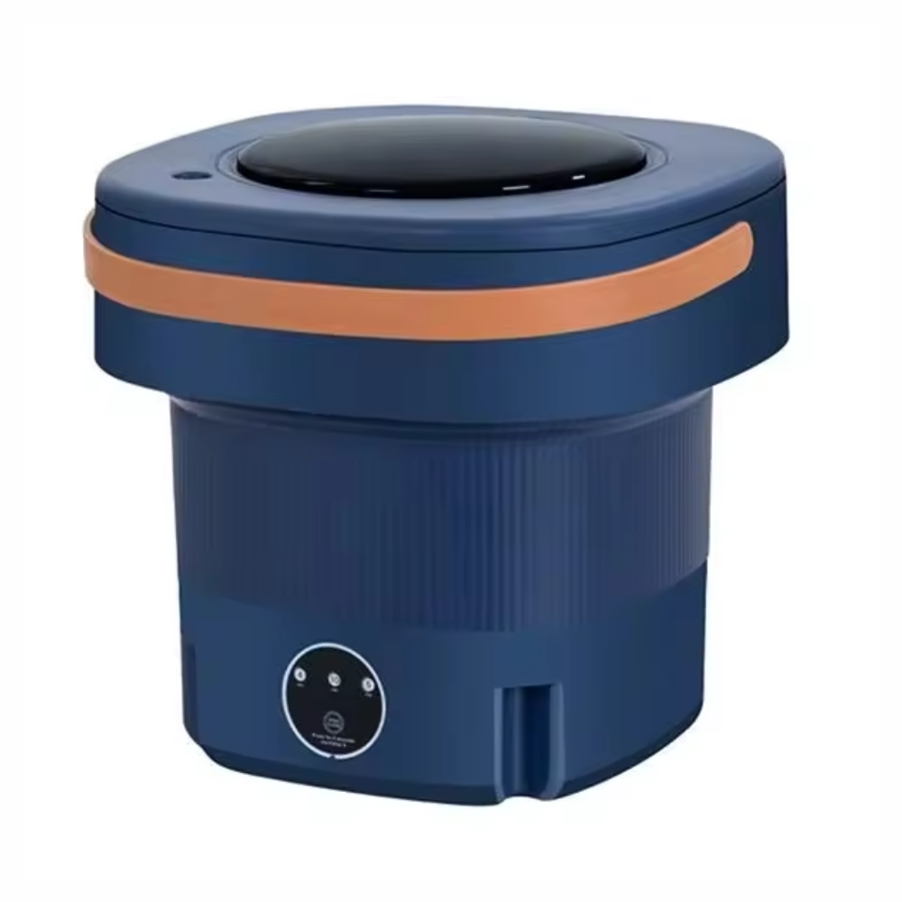 🧺✨Mini Lavadora Plegable Con Desagüe Y Centrifugado 10lts 60w🧳🌍
