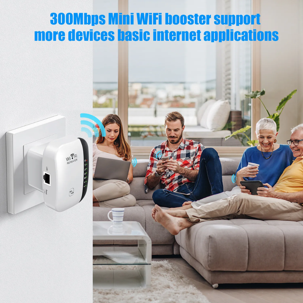 📡✨ Modem Repetidor Wifi Mini 2.4ghz Amplifica Señal 300mbps🛜💥