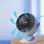 Mini Ventilador Abanico Pinza Recargable 5 Velocidades Fzm01