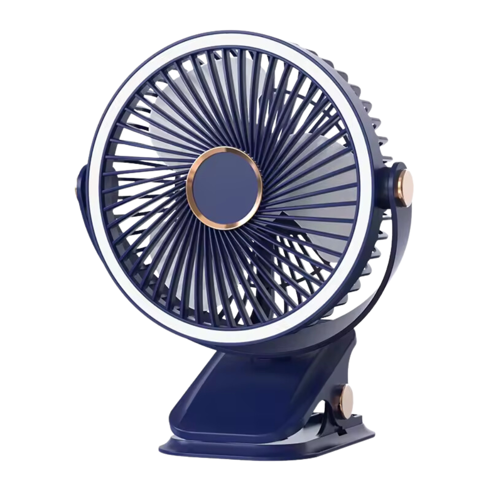 🌬️❄️Mini Ventilador Abanico De Pinza Recargable Led 3 Velocidad