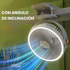 🌬️❄️Mini Ventilador Abanico De Pinza Recargable Led 3 Velocidad