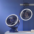 🌬️❄️Mini Ventilador Abanico De Pinza Recargable Led 3 Velocidad