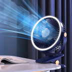 🌬️❄️Mini Ventilador Abanico De Pinza Recargable Led 3 Velocidad