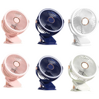 🌬️❄️Mini Ventilador Abanico De Pinza Recargable Led 3 Velocidad