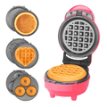 🍩Mini Waflera Donera Crepes Corazones 4 En 1 Antiadherente🎉