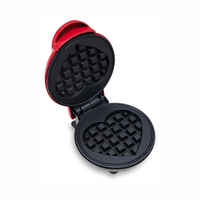 Thumbnail for Mini Waflera Eléctrica Antiadherente Forma De Corazón 350w