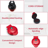 Thumbnail for Mini Waflera Eléctrica Antiadherente Forma De Corazón 350w