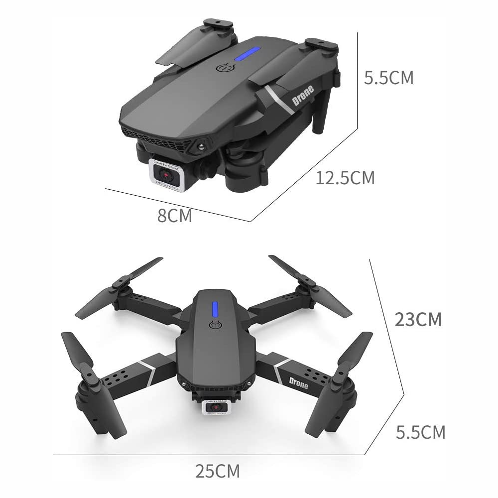 Drone Wifi Cámara Hd Estabilizador De Vuelo E88