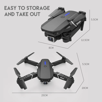 Drone Wifi Cámara Hd Estabilizador De Vuelo E88