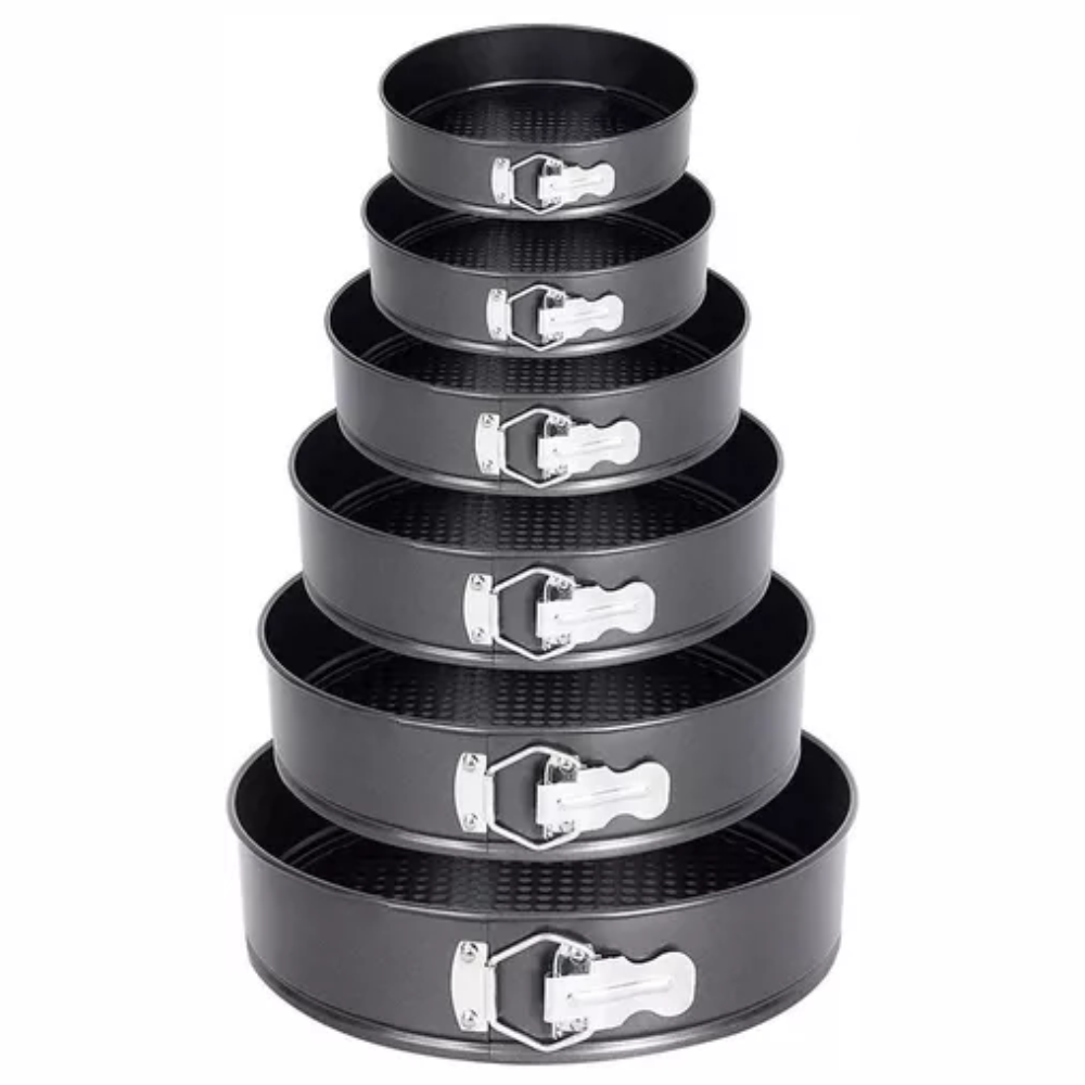 Molde Para Tortas Set X6 Unidades Desmontable Antiadherente