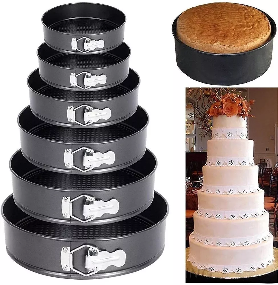 Molde Para Tortas Set X6 Unidades Desmontable Antiadherente