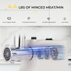 Molino Eléctrico Para Maíz Carne 800w 6 En 1 Con Embutidor