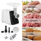 Molino Eléctrico Para Maíz Carne 2500w Con Embutidor Sokany