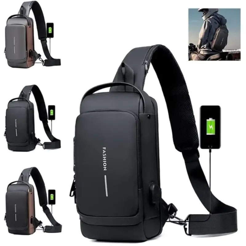 🎒🔐Bolso Maleta Antirrobo Clave De Seguridad Bolsillo Secreto🧳✨