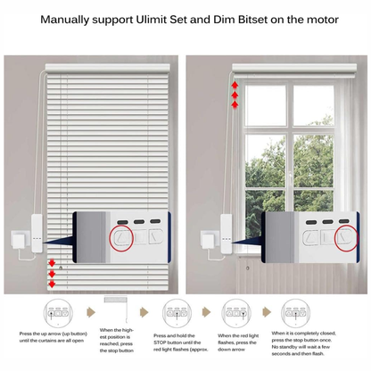 Motor Inteligente Wifi Para Cortinas Persiana Control Remoto