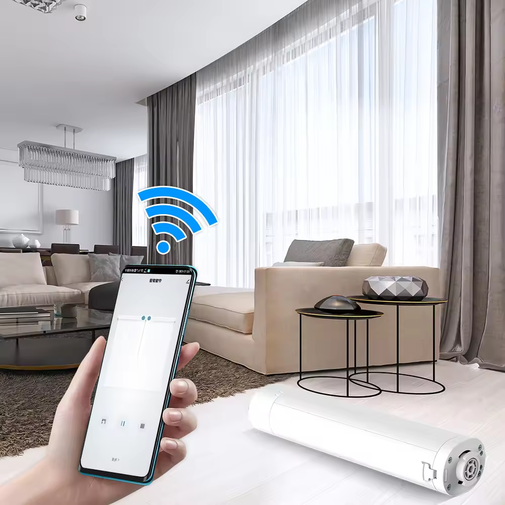 Motor Inteligente Wifi Para Cortinas Persiana Control Remoto