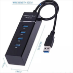 Multitoma Usb 4 Puertos 3.0 Cable De 30cm