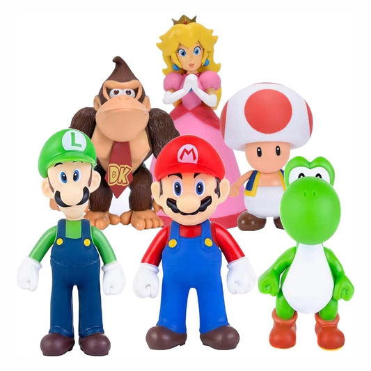 Muñecos De Mario Bross Gran Tamaño 9 Pulgadas De Colección