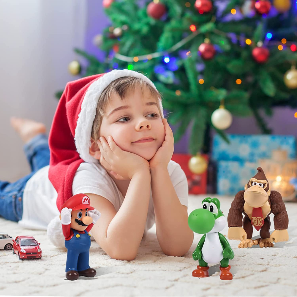 Muñecos De Mario Bross Gran Tamaño 9 Pulgadas De Colección