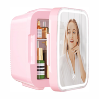 Thumbnail for Mini Nevera Para Maquillaje Cuidado De La Piel Con Espejo Led Nv-4l