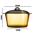 Olla Con Tapa En Vidrio Templado Vitro Luminarc Moderna