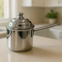 Thumbnail for Olla 700ml Acero Quirúrgico Con Tapa Inducción Pequeña