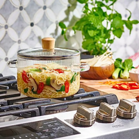 Thumbnail for Olla Vidrio 1600 Ml Templado Transparente Resistente Cocina