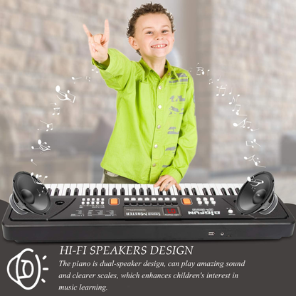 Piano Organeta Musical Para Niños 61 Teclas Bigfun Microfono