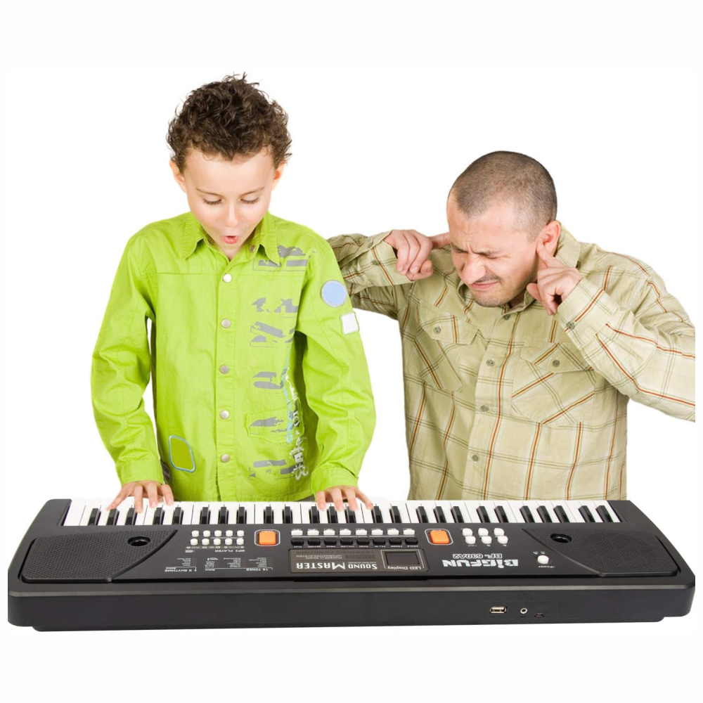 Piano Organeta Musical Para Niños 61 Teclas Bigfun Microfono