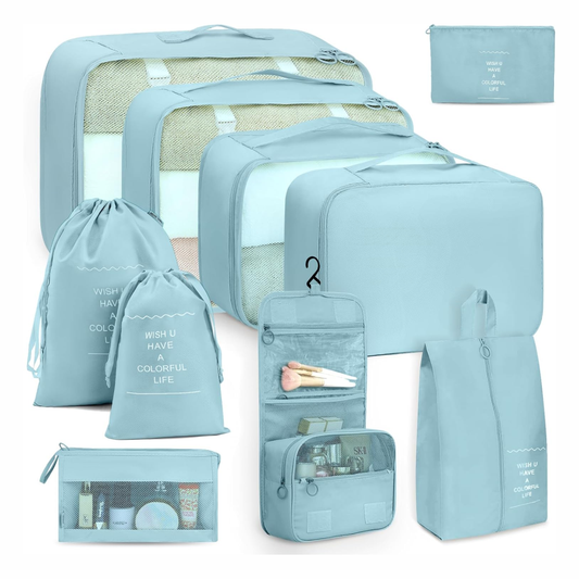 🎒✨Organizador De Ropa Para Viaje O Maleta De 11 Pcs Poliester✈️🎒