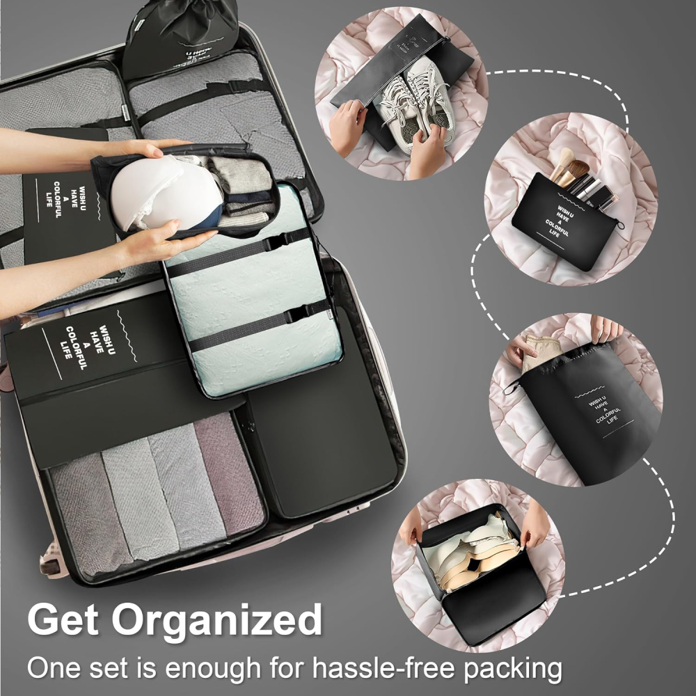 🧳✨Organizador De Ropa Para  Maleta De Viaje 7pcs🌍🚀