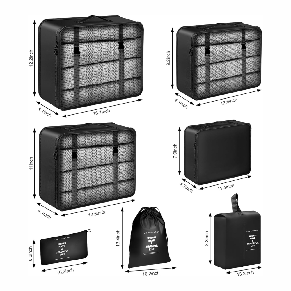 🧳✨Organizador De Ropa Para  Maleta De Viaje 7pcs🌍🚀