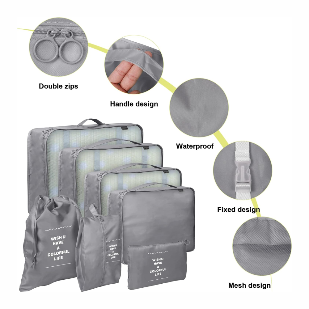 🧳✨Organizador De Ropa Para  Maleta De Viaje 7pcs🌍🚀