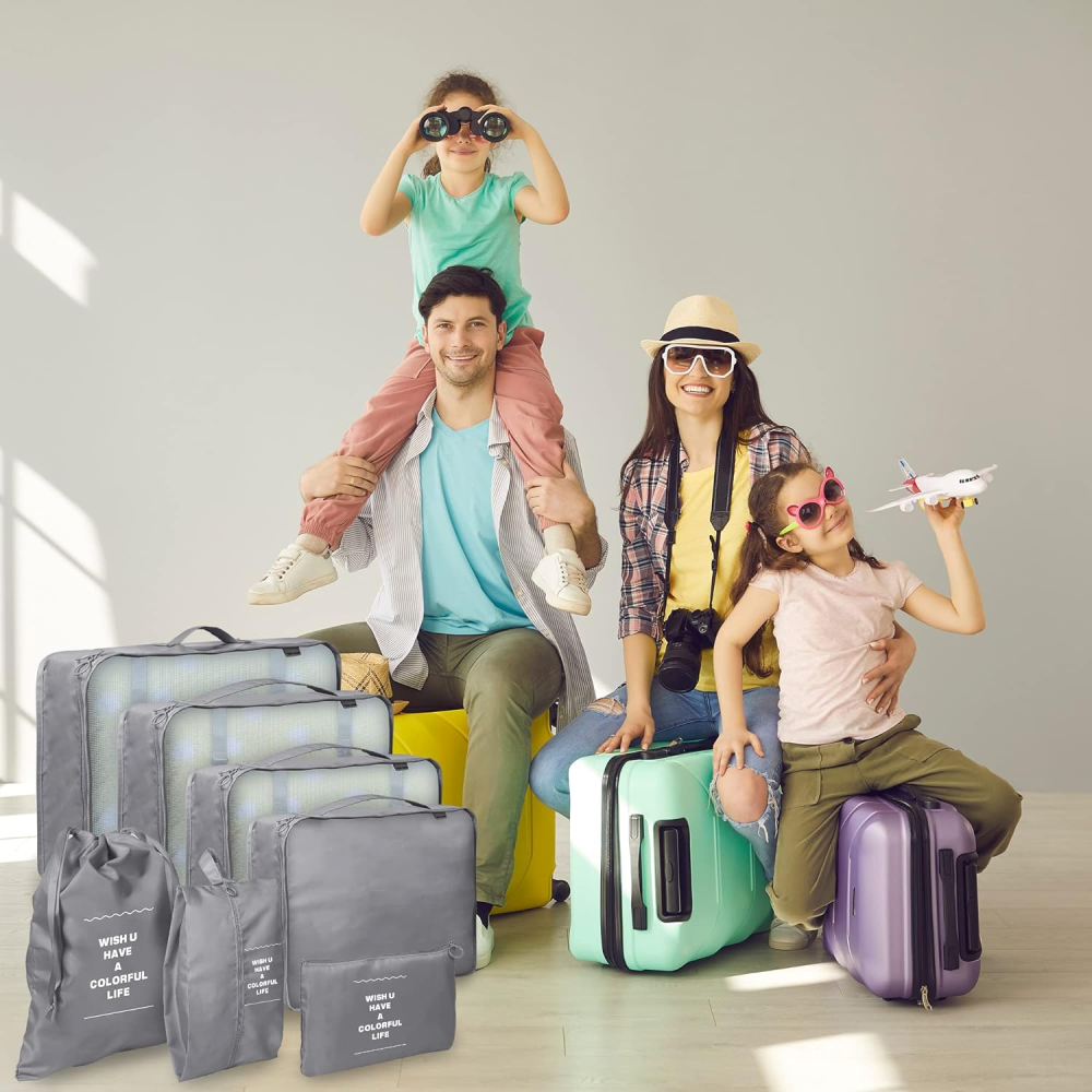 🧳✨Organizador De Ropa Para  Maleta De Viaje 7pcs🌍🚀