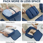 🧳✨Organizador De Ropa Para  Maleta De Viaje 7pcs🌍🚀
