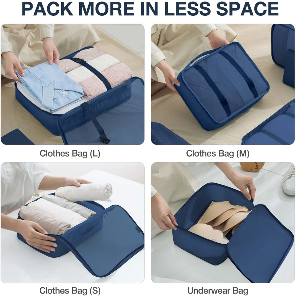 🧳✨Organizador De Ropa Para  Maleta De Viaje 7pcs🌍🚀