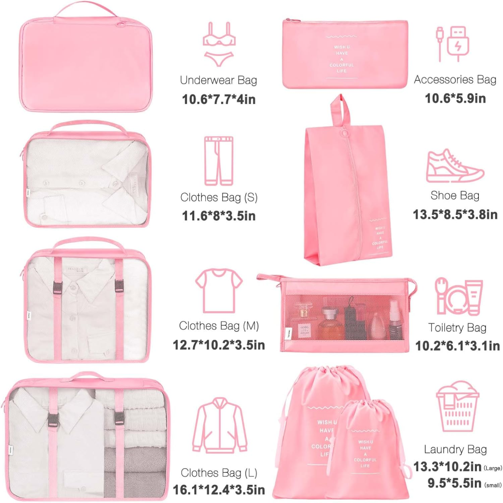 🧳✨Organizador De Ropa Para  Maleta De Viaje 7pcs🌍🚀