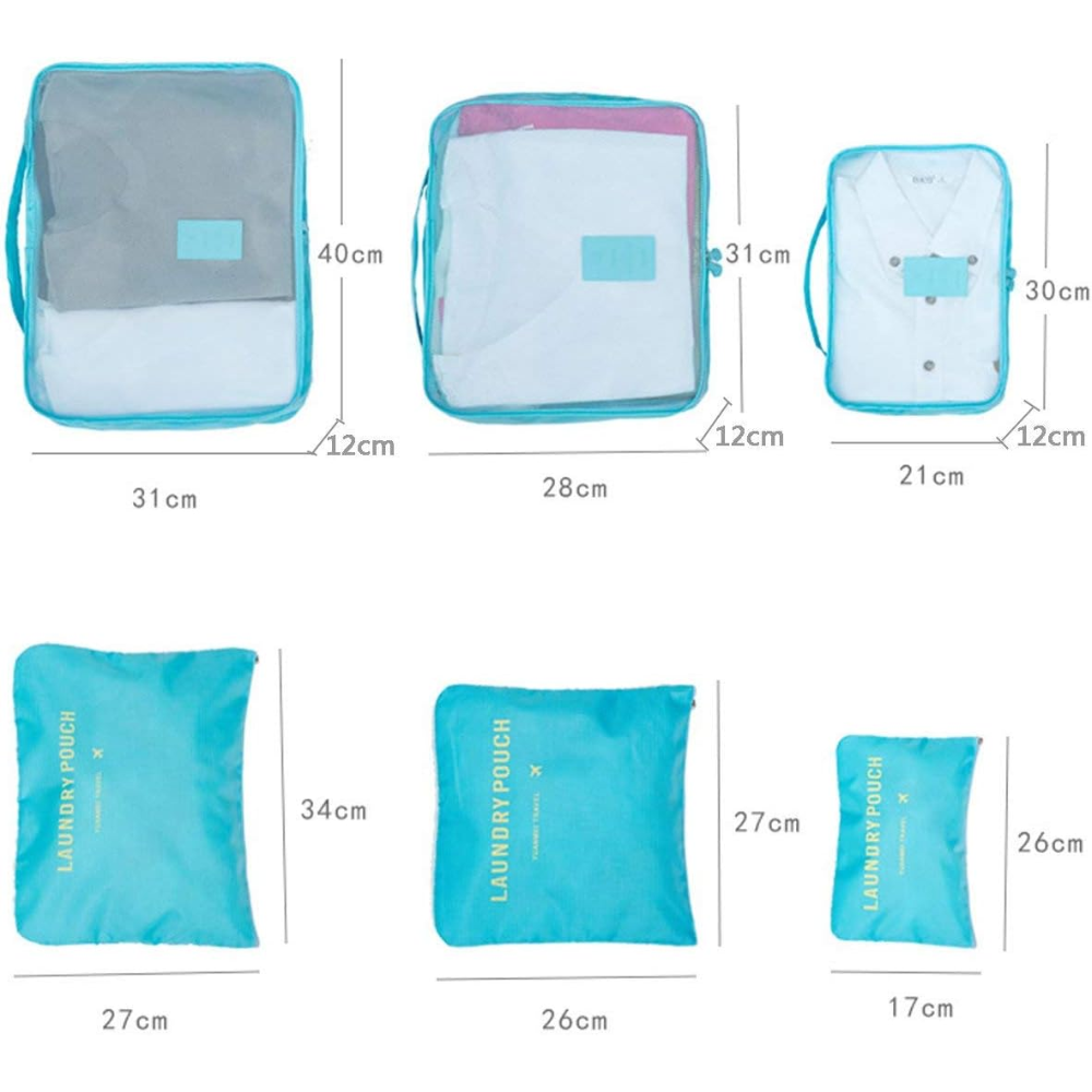🧳✨Organizador De Ropa Para Maleta De Viaje X6 Piezas 🌟🚀