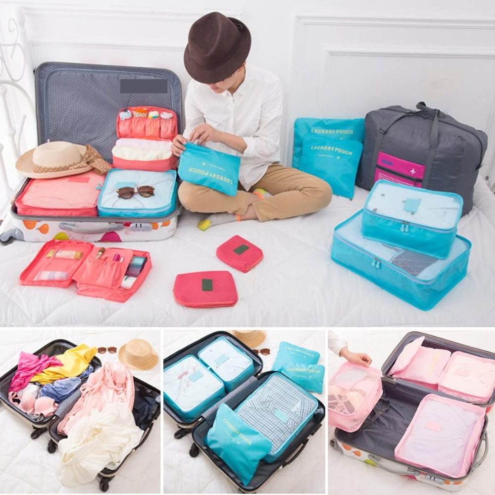 🧳✨Organizador De Ropa Para Maleta De Viaje X6 Piezas 🌟🚀