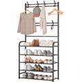 Perchero Multifuncional Con Zapatero 5 Niveles 170x60 Cm