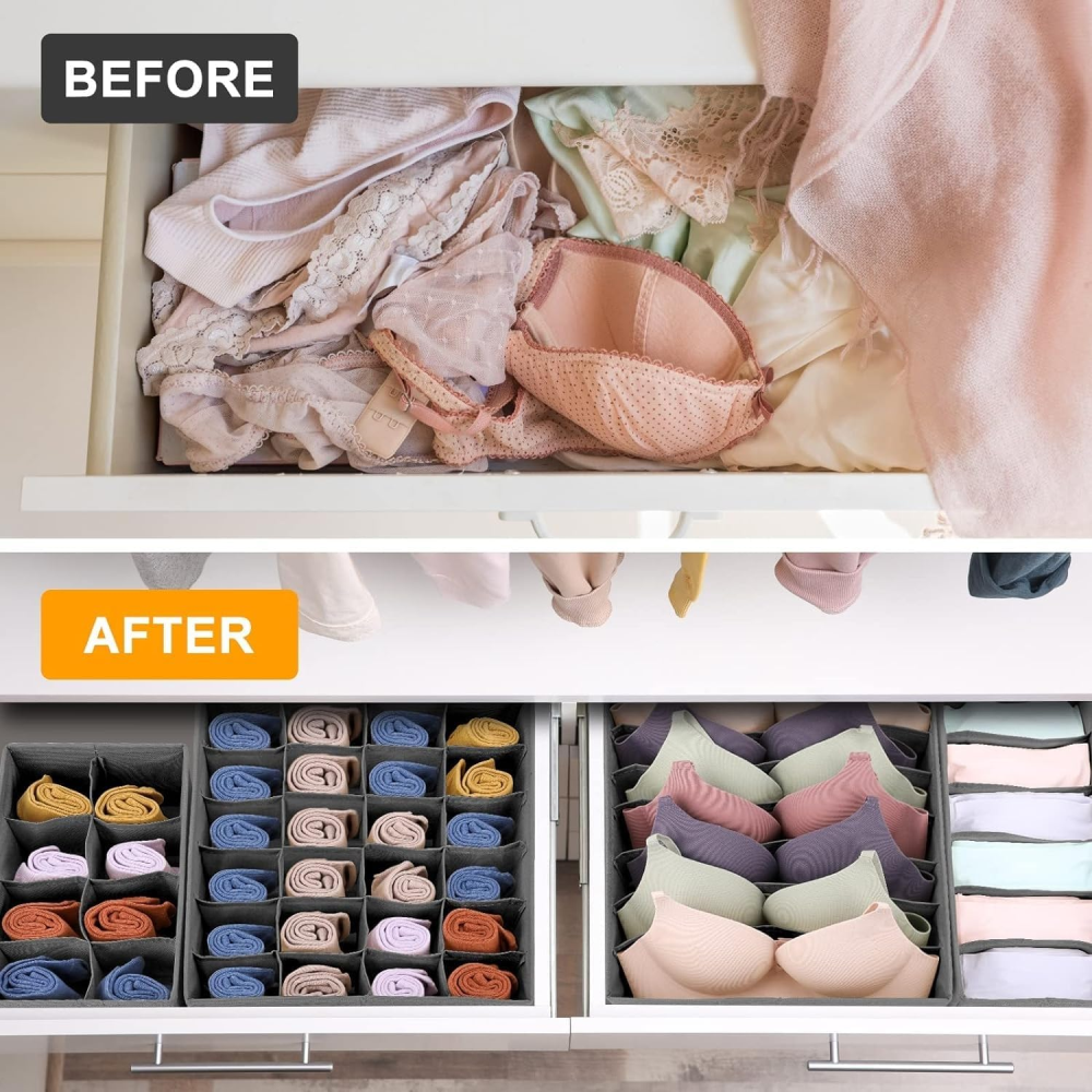 🧦✨Organizador Para Ropa Interior Divisor Para Cajones Sn04👙🧤