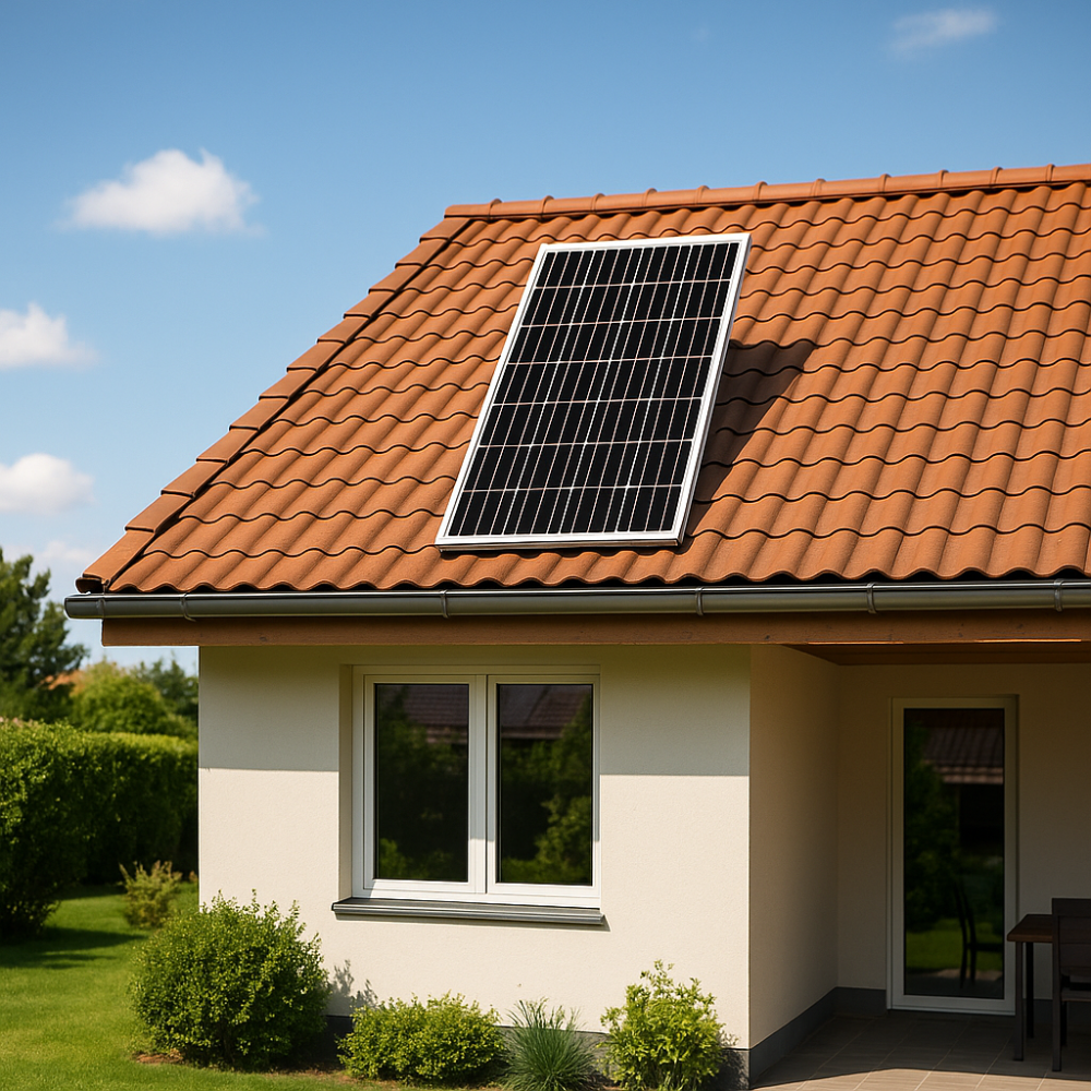 Panel Solar Monocristalino Kit Solar Casas Fincas 80w 18v