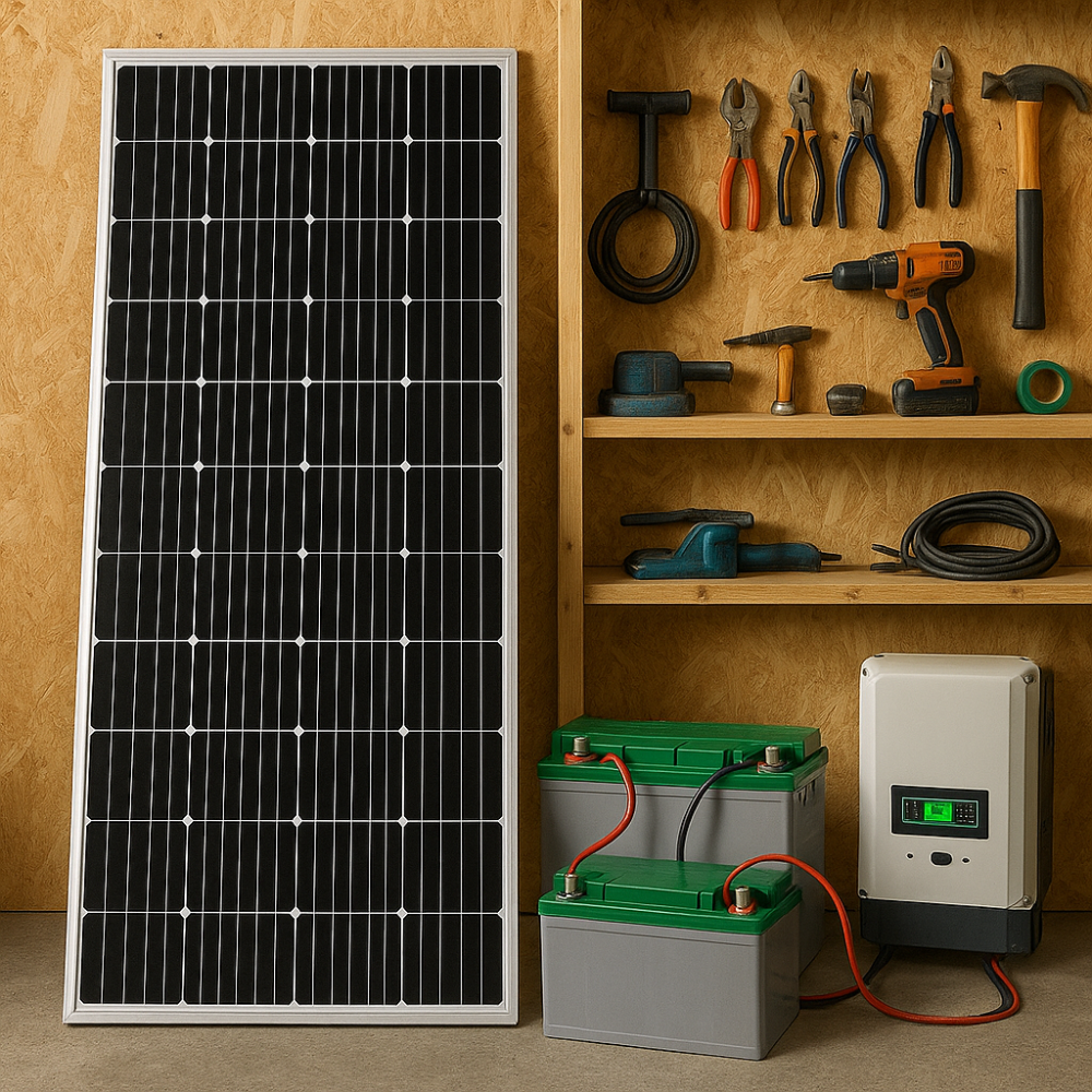 Panel Solar Monocristalino Kit Solar Casas Fincas 80w 18v