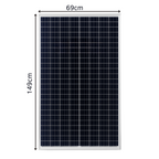 Panel Solar Monocristalino 150w 36v Casas Fincas Kit Solar