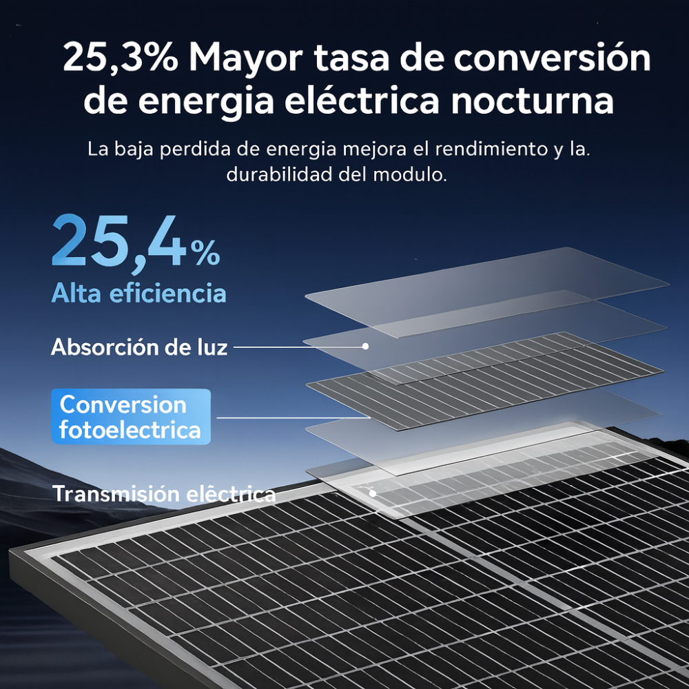 Panel Solar Monocristalino 200w 36v Casas Fincas 2 Unidades