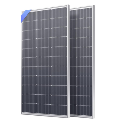 Panel Solar Monocristalino 200w 36v Casas Fincas 2 Unidades