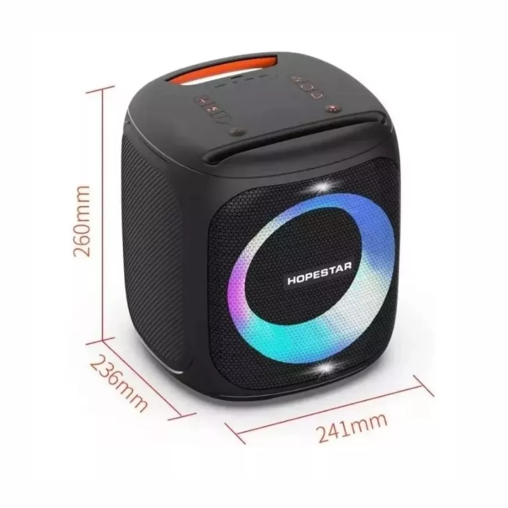 Parlante Bluetooth Portatl Hopstar Party 100 Microfono 50w