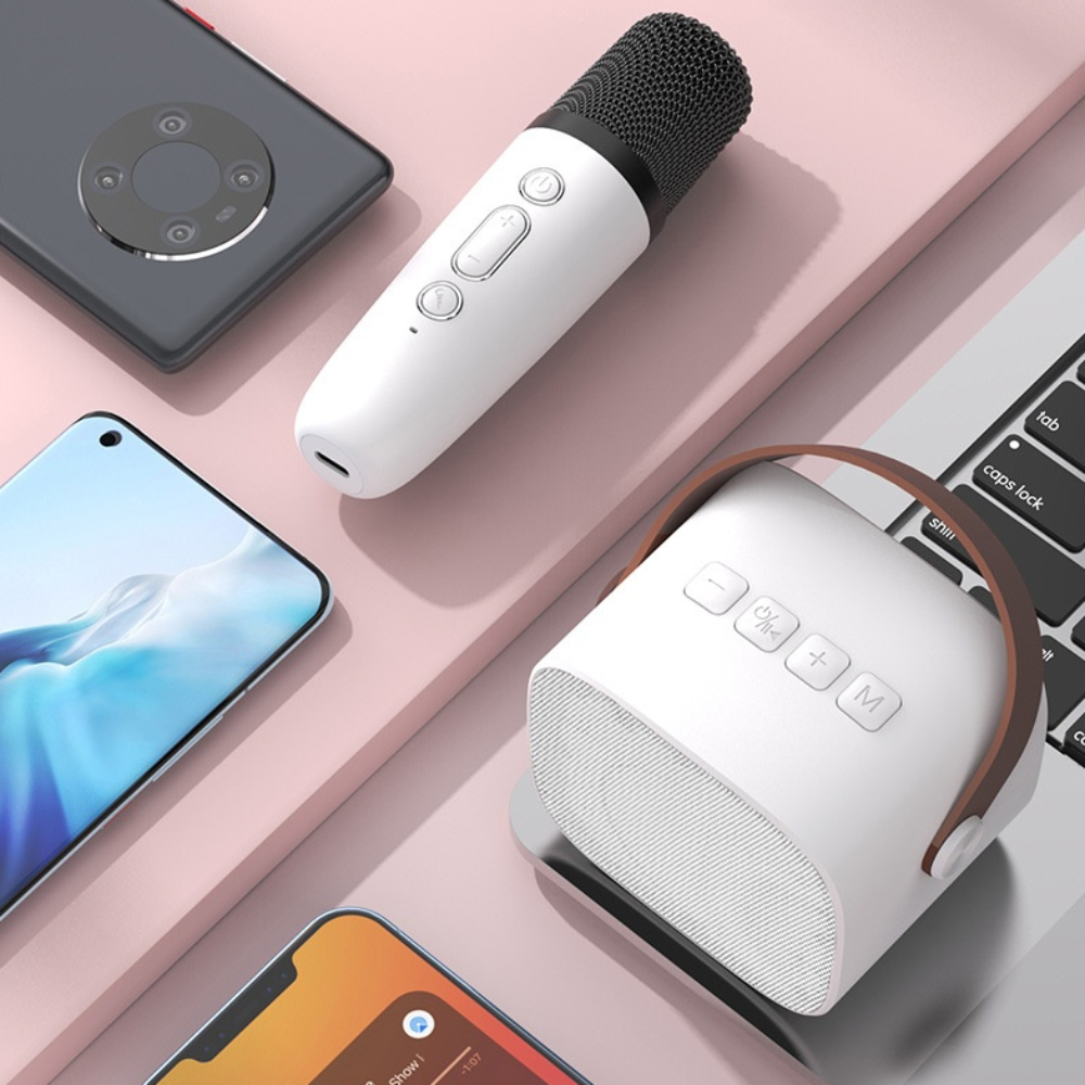 🎤Parlante Bluetooth Karaoke Micrófono Inalámbrico As202