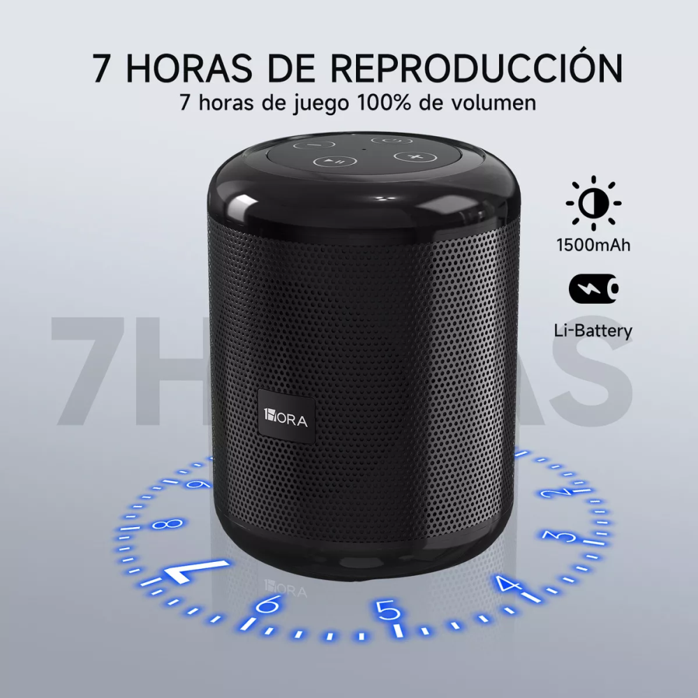 Mini Parlante Portatil Recargable 1 Hora De Bateria Radiofm